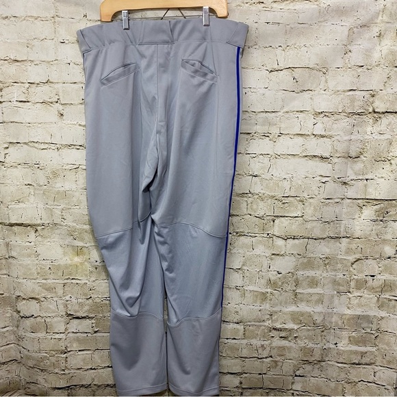 NWT Nike Vapor Select Baseball Pants Softball Gray Blue Striped Moisture… - Picture 3 of 4